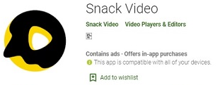 Download Snack Video App latest version