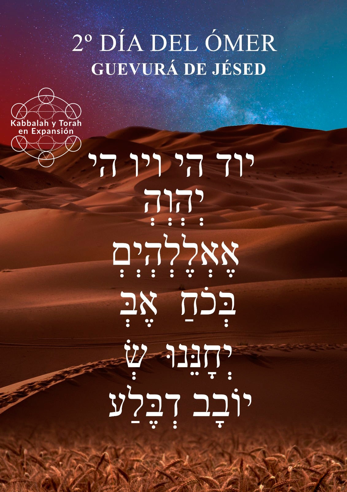 Kabbalah y Torah en Expansión PRIMERA SEMANA DE LA CUENTA DEL OMER