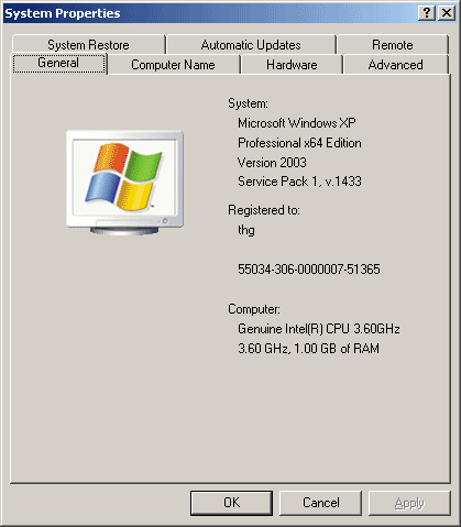 Windows XP 64 bit Виндовс ХР 64 бит