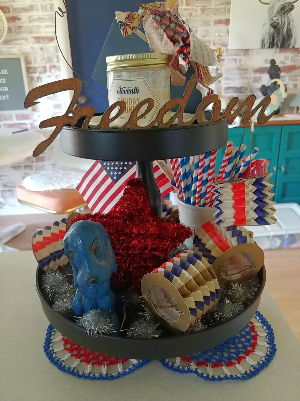 4th of July Tiered Tray