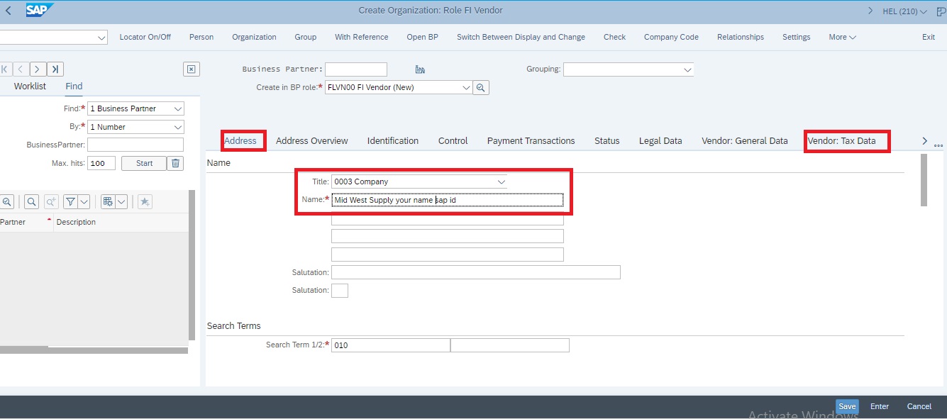 Step 1 How to create new supplier in SAP MM module? Tech6Sense