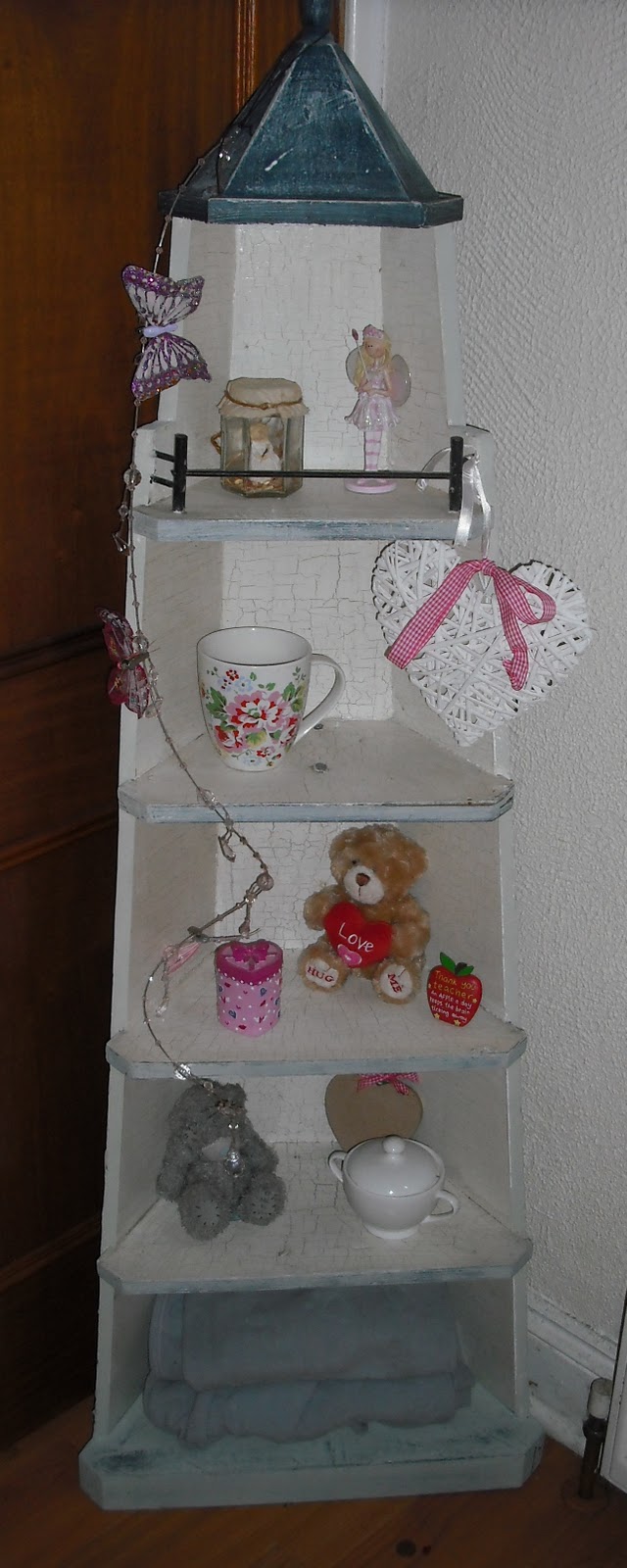 Funk that Junk Novelty lighthouse corner shelf