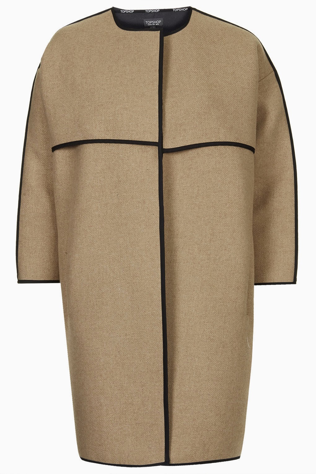 Lust of the week: Topshop collarless blanket coat | Style Trunk