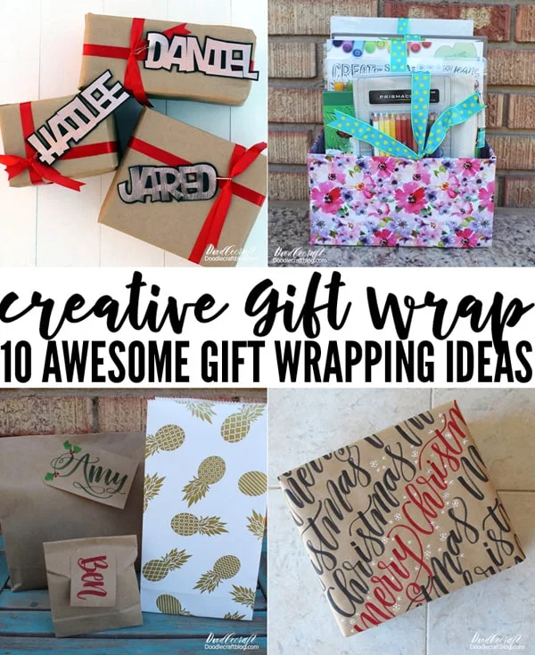 Easy DIY Christmas Wrapping Paper - Lou Lou Girls