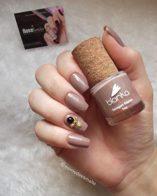 Esmalte Maravilhosa Blanka + Joia Rosa Limão