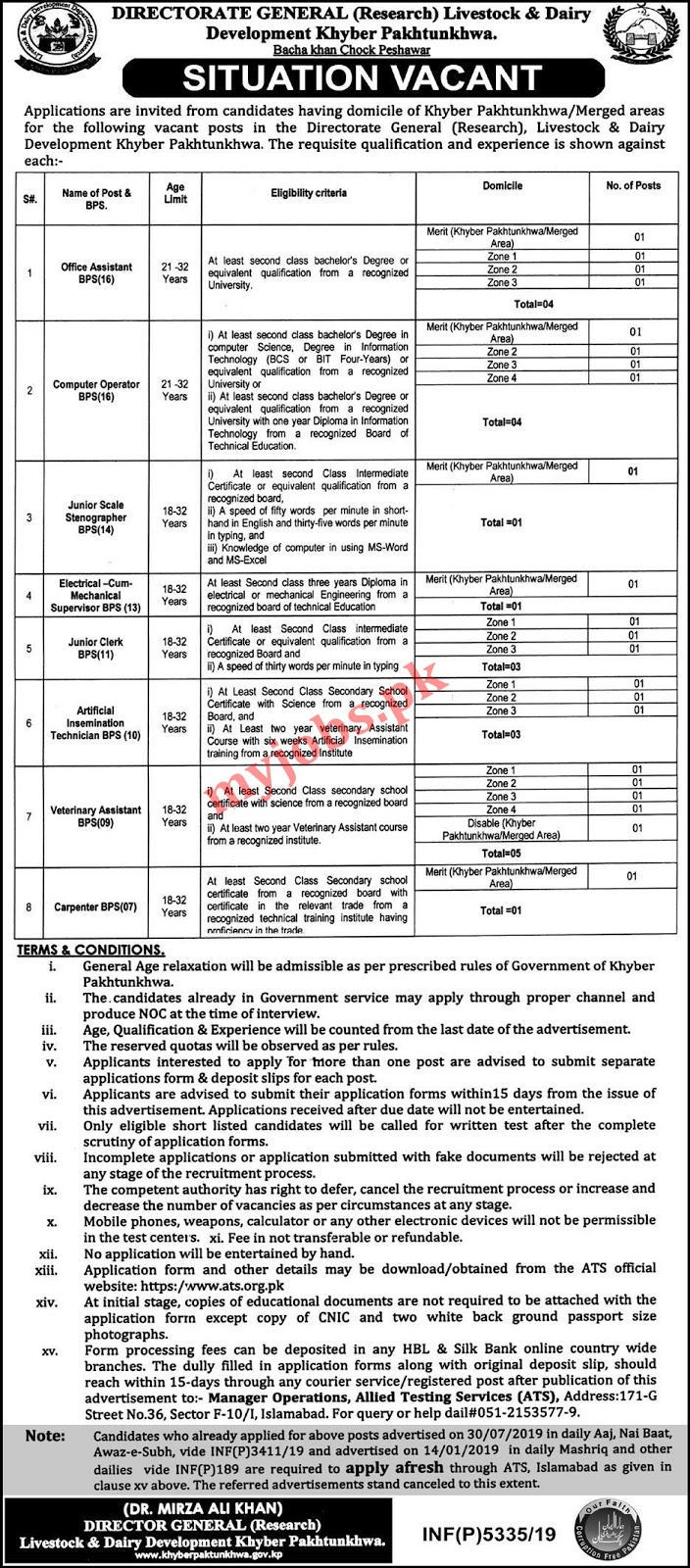 Latest Jobs in Livestock & Dairy Development (Research) 2020 I Multiple Postions Latest Jobs in Livestock & Dairy Development (Research) 2020 I Multiple Postions