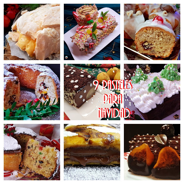 9 pasteles para  una dulce navidad