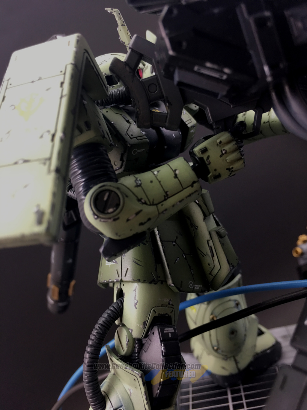 Custom Build HG 1/144 Zaku II + Big Gun [Gundam Thunderbolt] "The Last