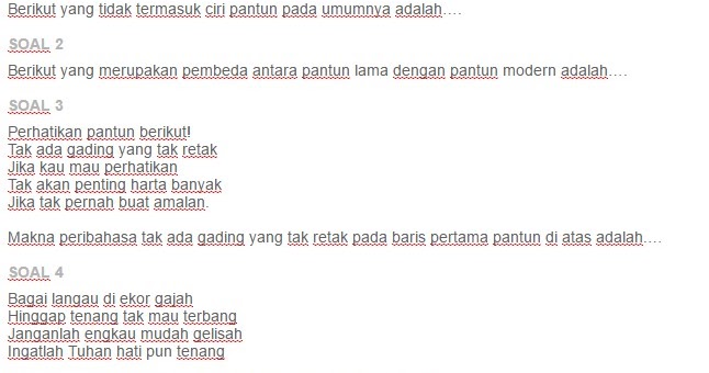 Dua baris pertama dalam pantun disebut