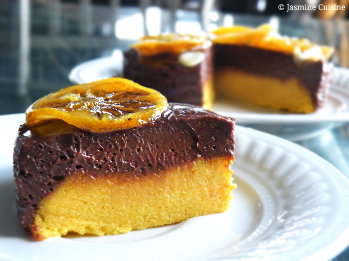 Gâteau fondant choco-orange et clémetines confites (végane et sans