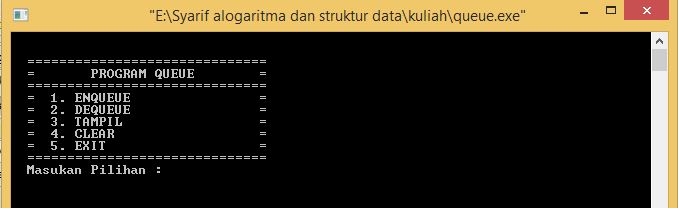 Pengertian Queue Dan Contoh Program Queue Dalam C++