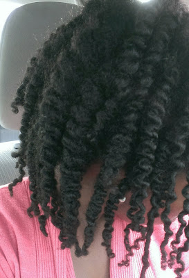 twistout on natural hair