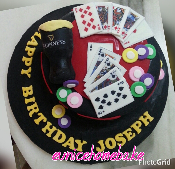 Eunice Home Bake Klang Edible Poker Cards Cake