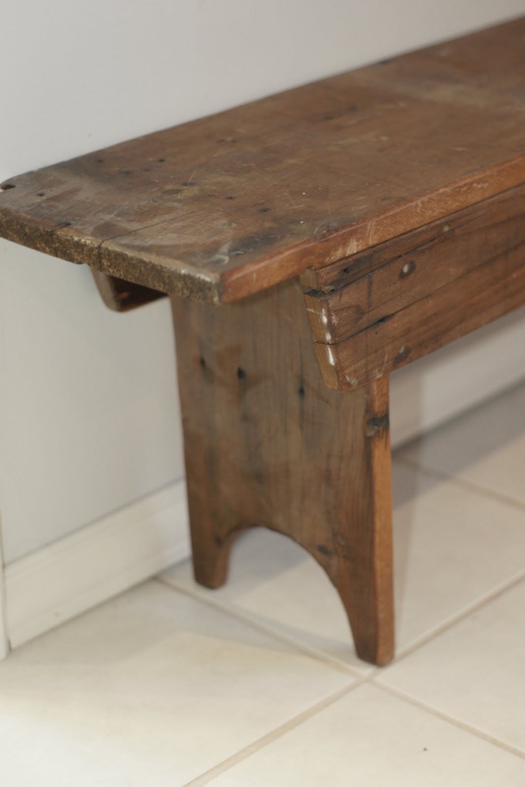Life with 5 Monsters!: Century old barn board bench