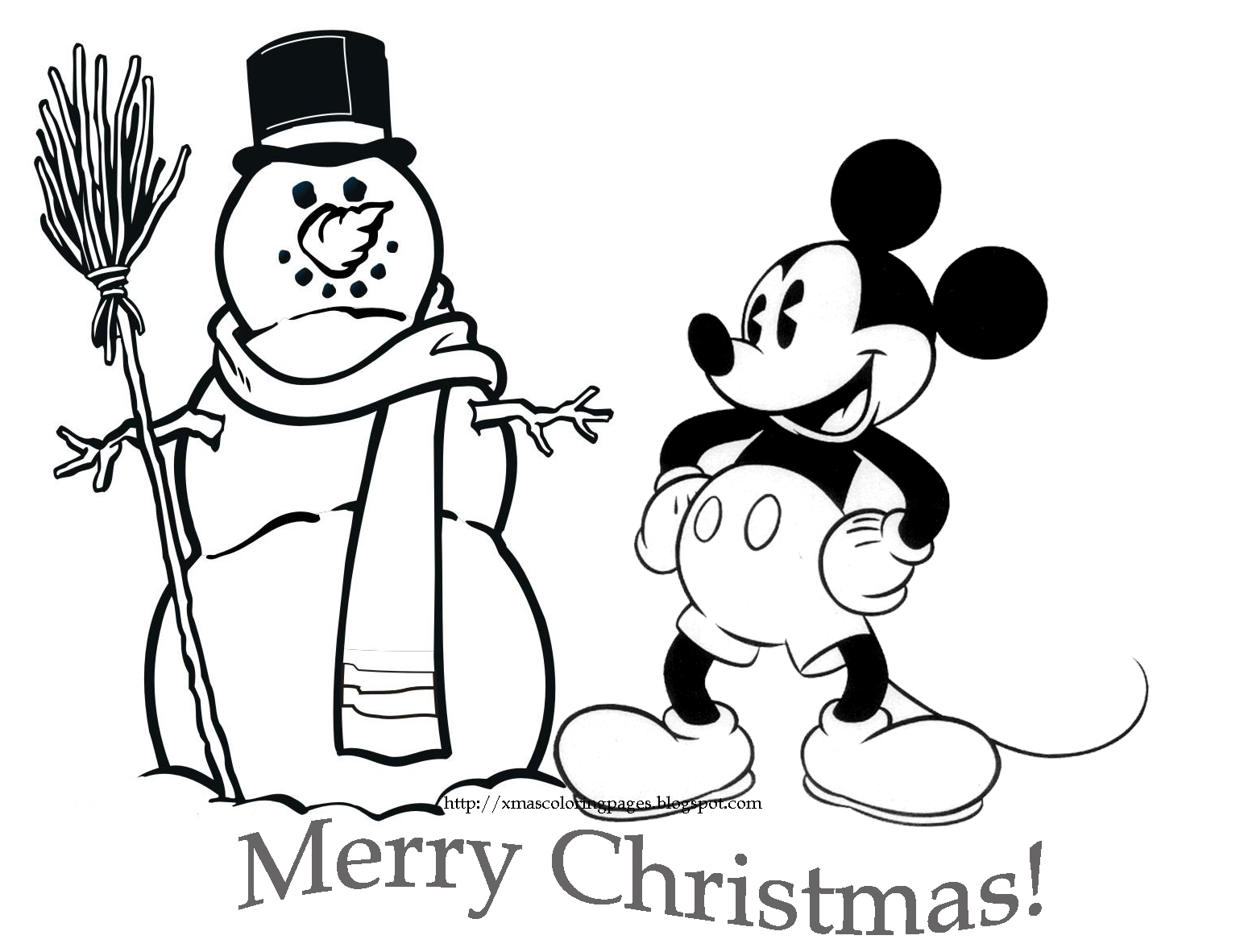 disney coloring pages mickey mouse christmas