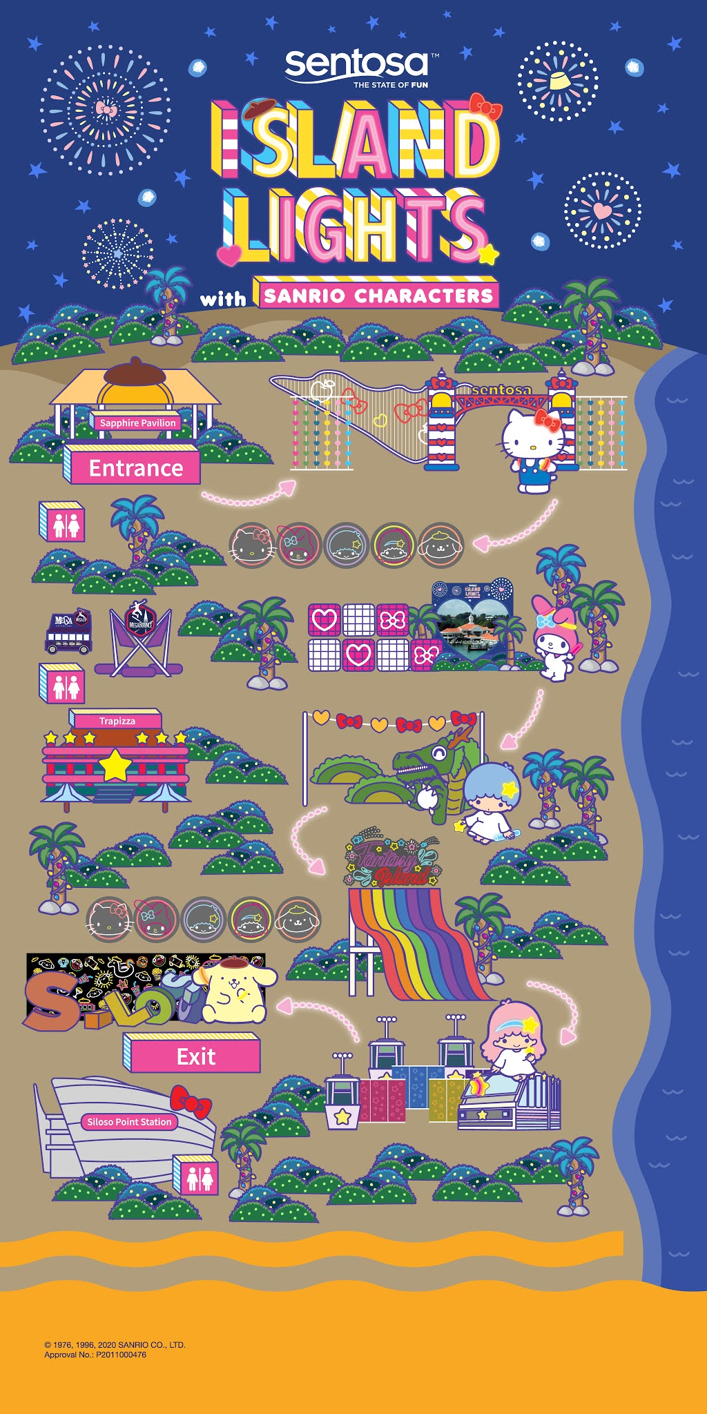 Sentosa Island Map 2020 Cheekiemonkies: Singapore Parenting & Lifestyle Blog: Sentosa Island Lights  With Sanrio Characters: 6 Tips To Maximise Your Time There Cheekie Monkies
