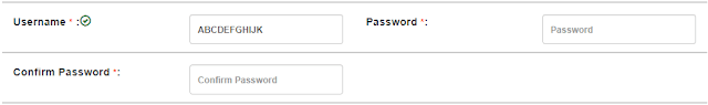 picture of irctc username option