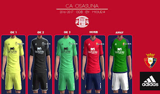 CA Osasuna 2016-2017 Kits Pes 2013 By Migue14