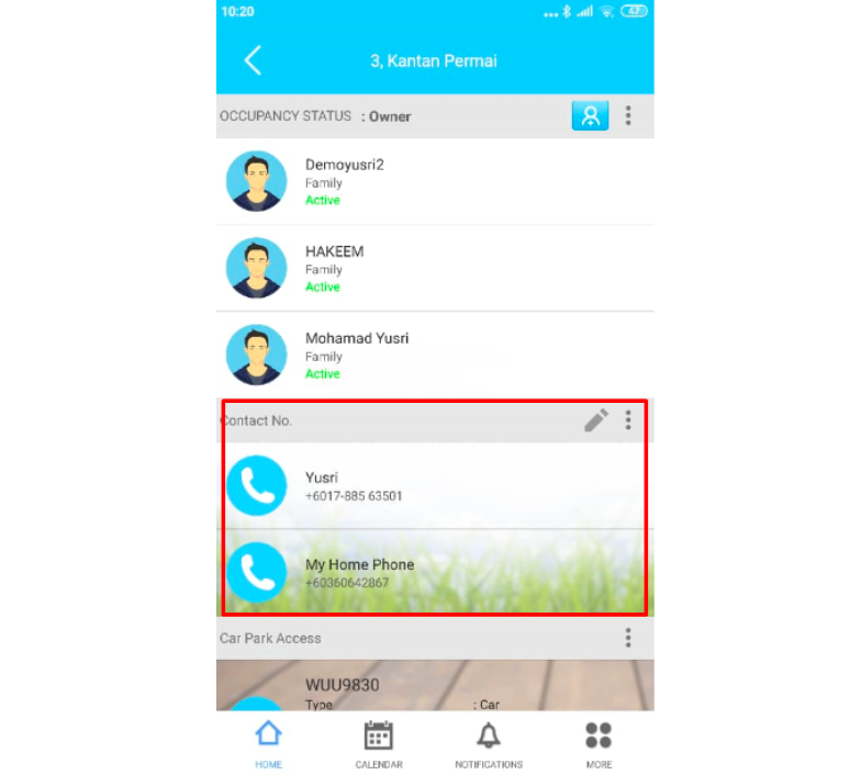 iVizit inquiries about 'Adding family members' and 'Adding