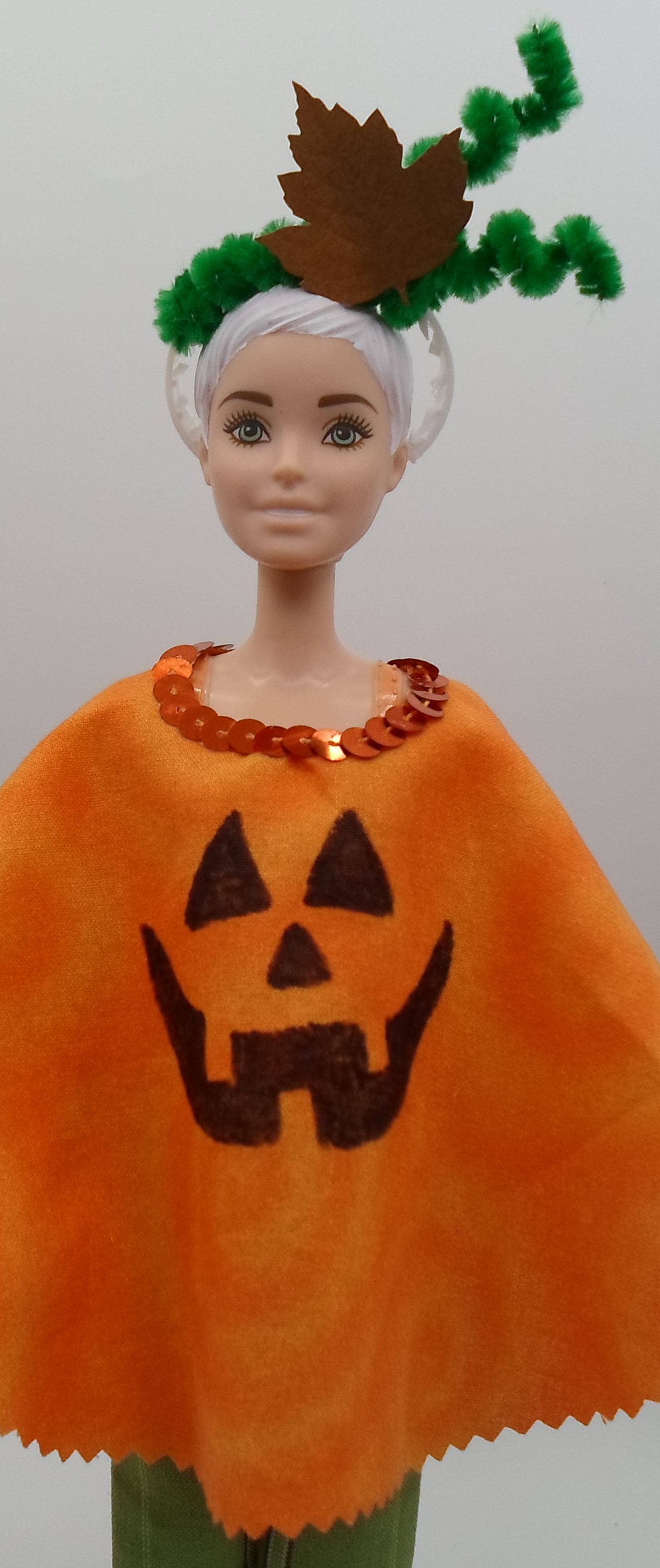 DIY Barbie Blog Easy Barbie Pumpkin Halloween Costume No Sew