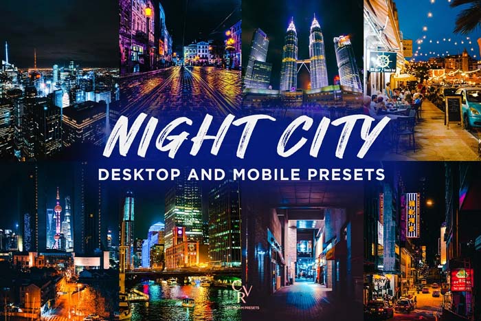 6 Night City Lightroom Presets