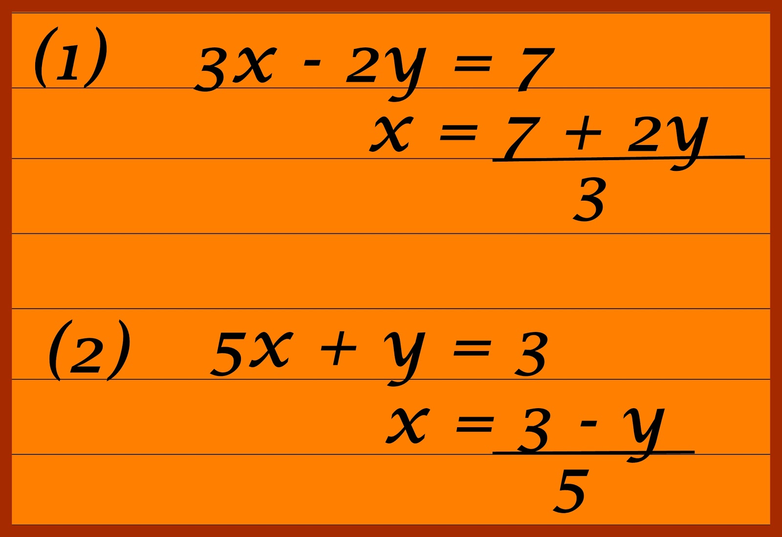 Leer y Aprender Juntos Funciones con una y dos incógnitas