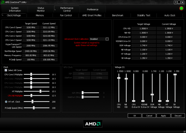 AMD 오버드라이브 유틸리티