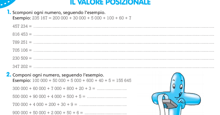 Operare Con I Numeri Schede Didattiche Per La Classe 5 Della Scuola Primaria Bianco Sul Nero