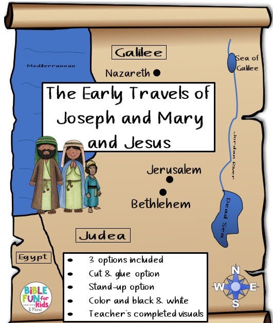 The Early Travels of Joseph and Mary  Bible Fun For Kids