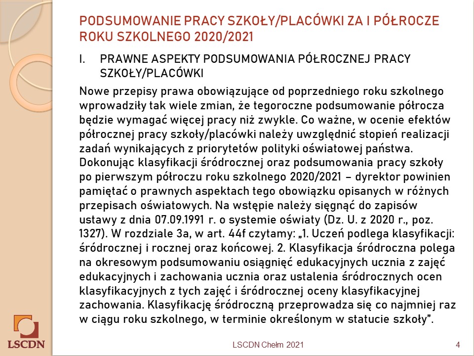 Blog dla dyrektorów: Podsumowanie pracy szkoły/placówki za I półrocze