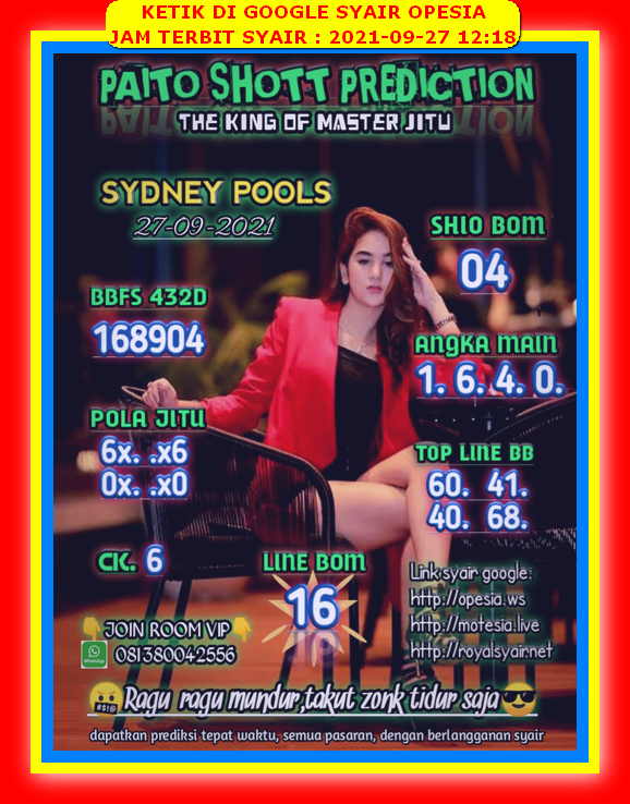 PREDIKSI SYDNEY COJEEL