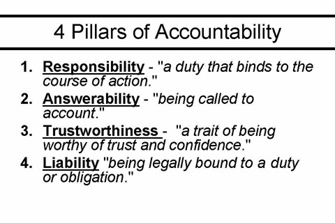 Accountability!