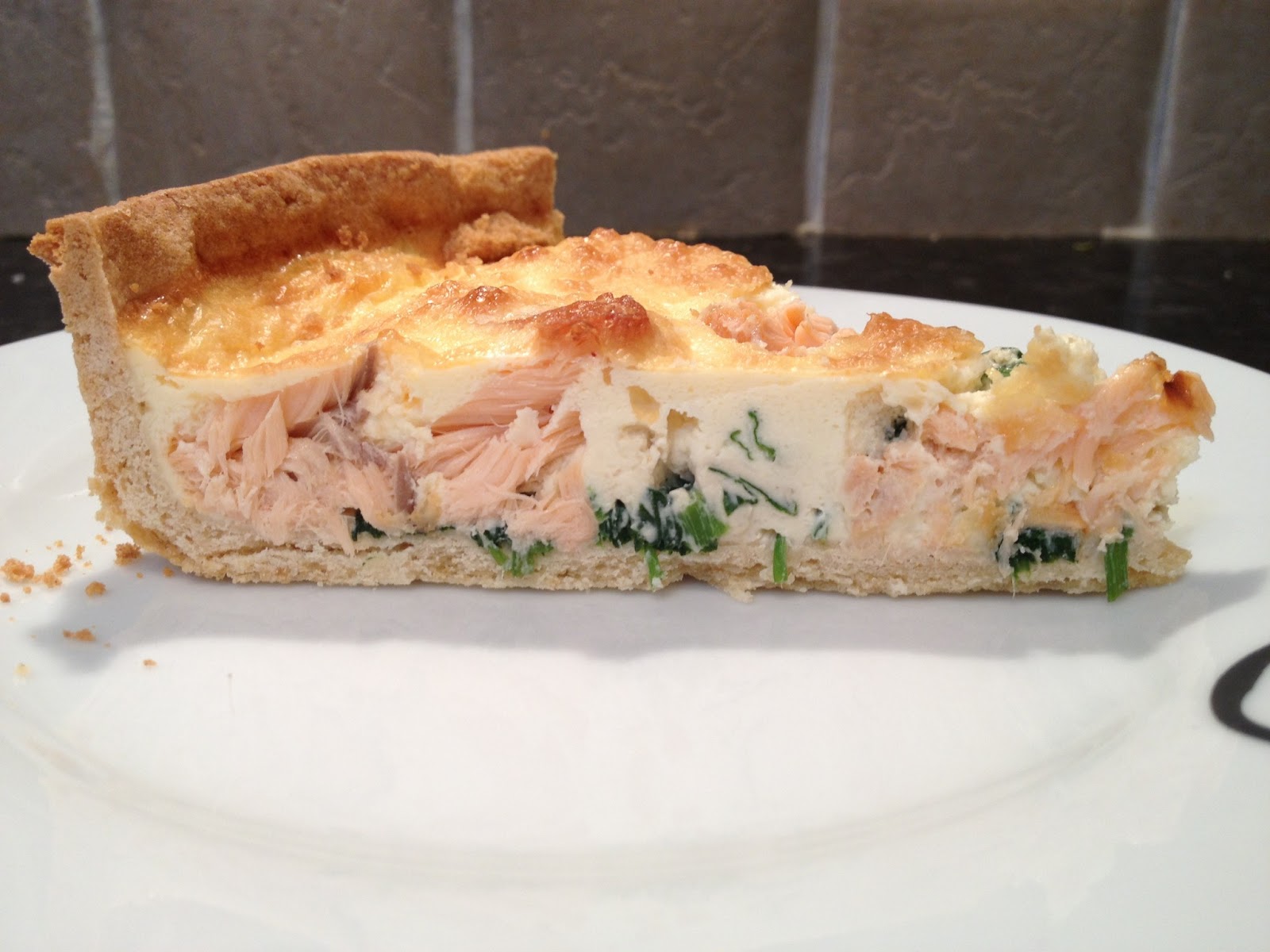 Rachel's Foodie Bite Smoked Salmon and Watercress Quiche