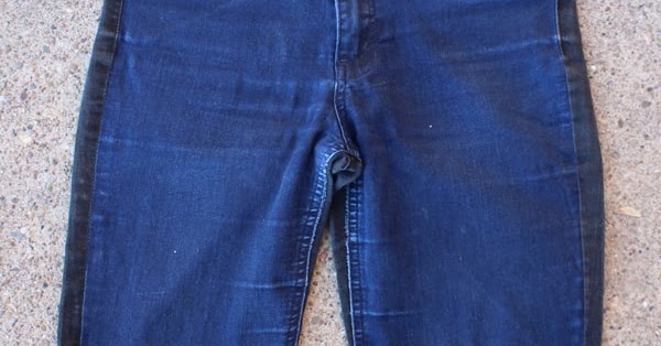 how to cut jeans into bermuda shorts