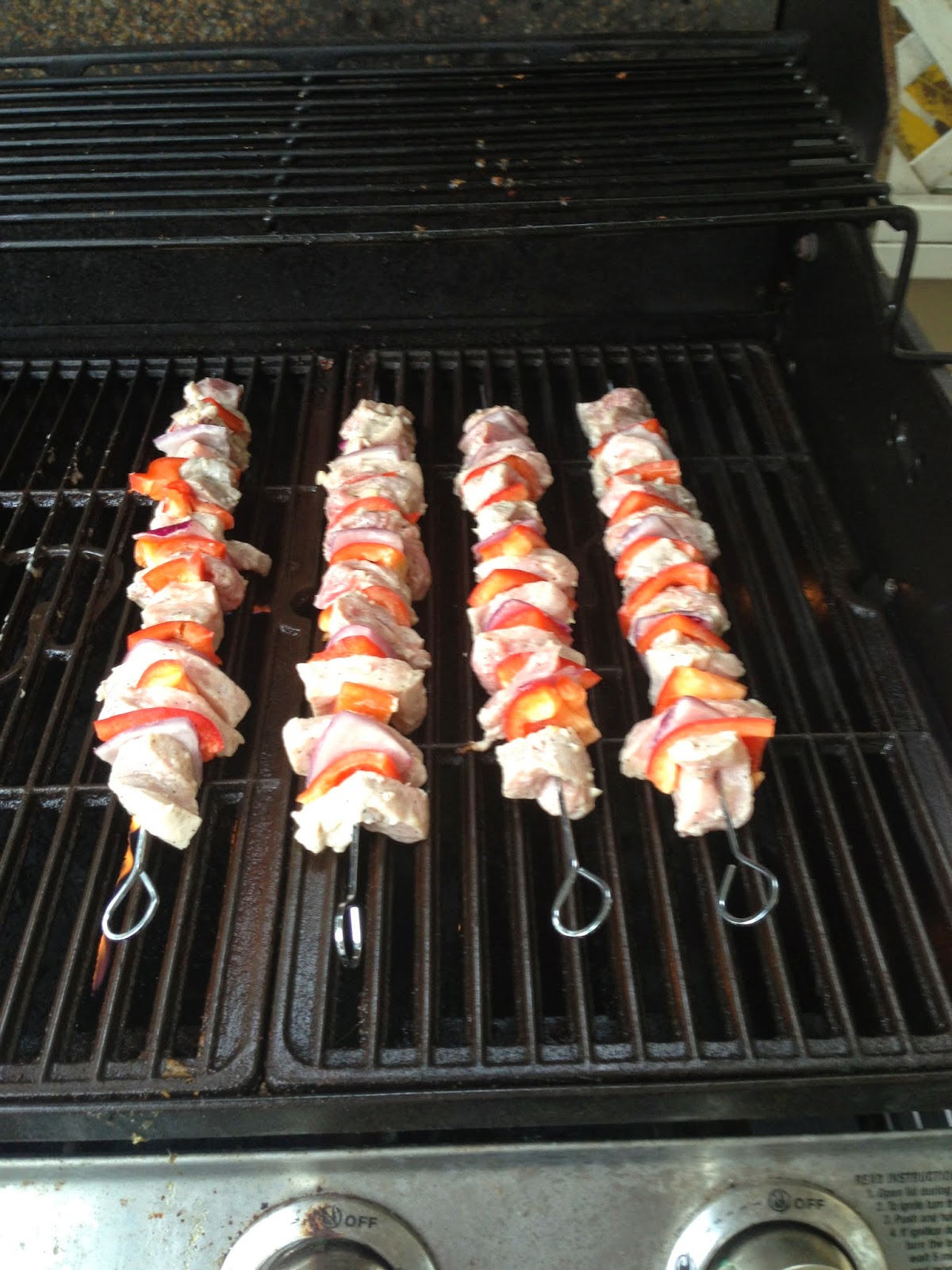 RenfroBasics Greek Pork/Vegetable Kabobs and Lone Star Fish Tacos