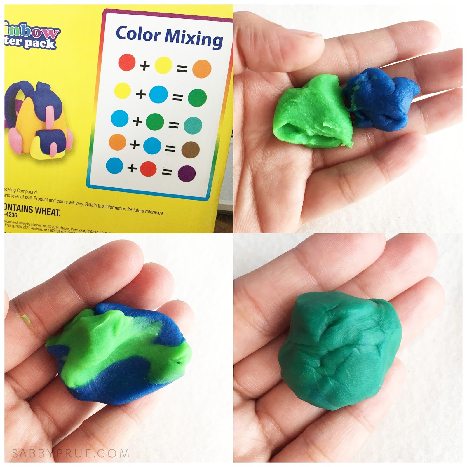 Play-Doh, how to mix colors 