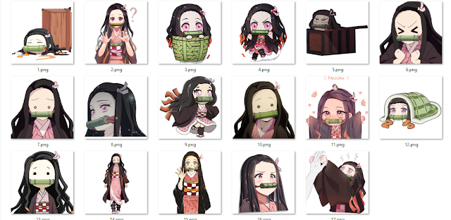 Sticker Whatsapp Nezuko Kimetsu no Yaiba - KurabuTema Sticker Whatsapp Nezuko Kimetsu no Yaiba - KurabuTema