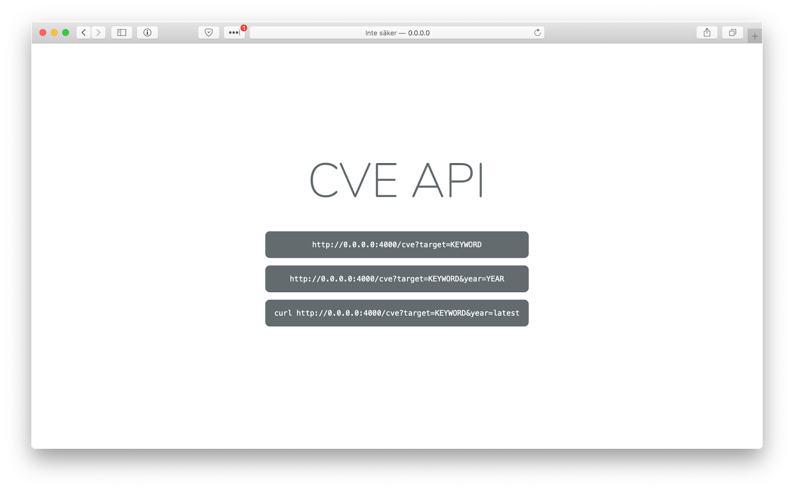 CVE Api - Parse & filter the latest CVEs from cve.mitre.org