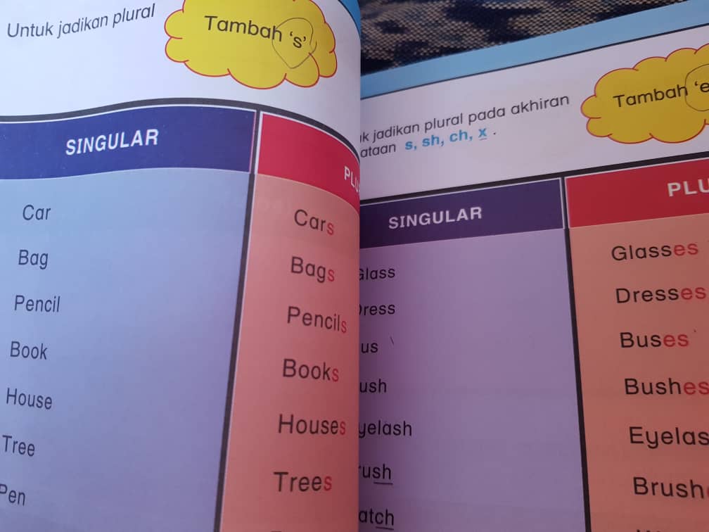 Anak Saya Bijak Jom Belajar Singular Plural Nouns