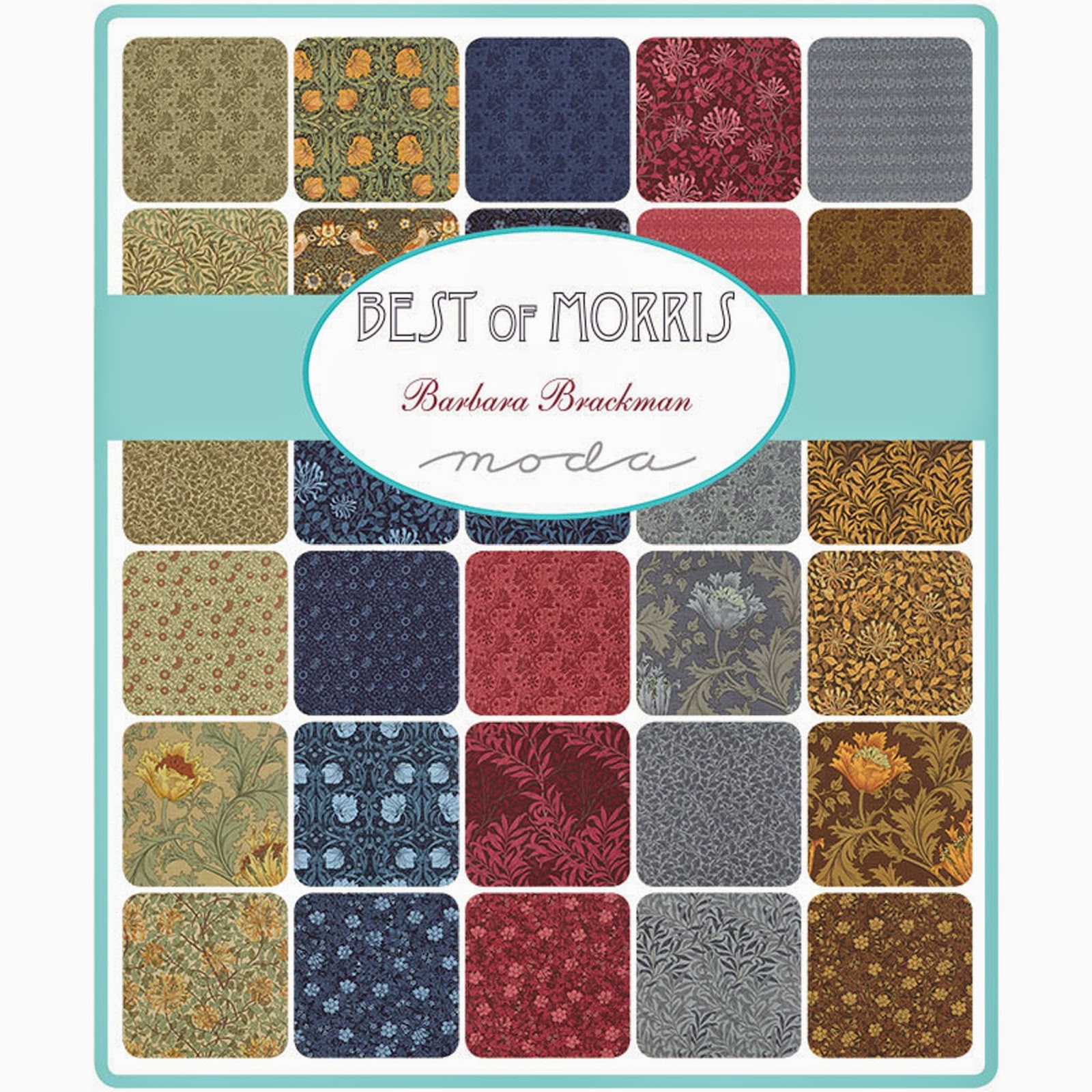 Crazy Quilt Girl Fabric Shop Moda BEST OF MORRIS Fabric