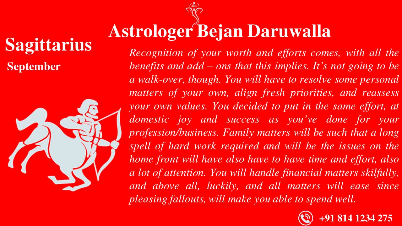 September Astrology Horoscope for the sign Sagittarius ASTROLOGER