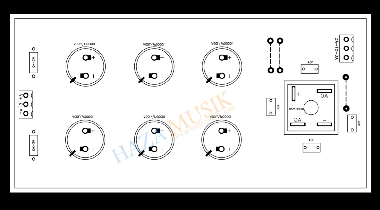 Rangkaian dan cara membuat power supply untuk amplifier ...