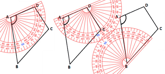 Pengukuran Sudut Bangun Datar dengan Busur Derajat | Mikirbae.com