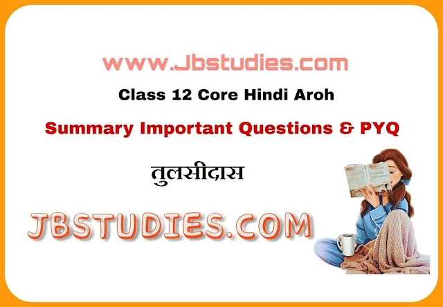 Solutions class 12 Core hindi आरोह Chapter 8 - तुलसीदास