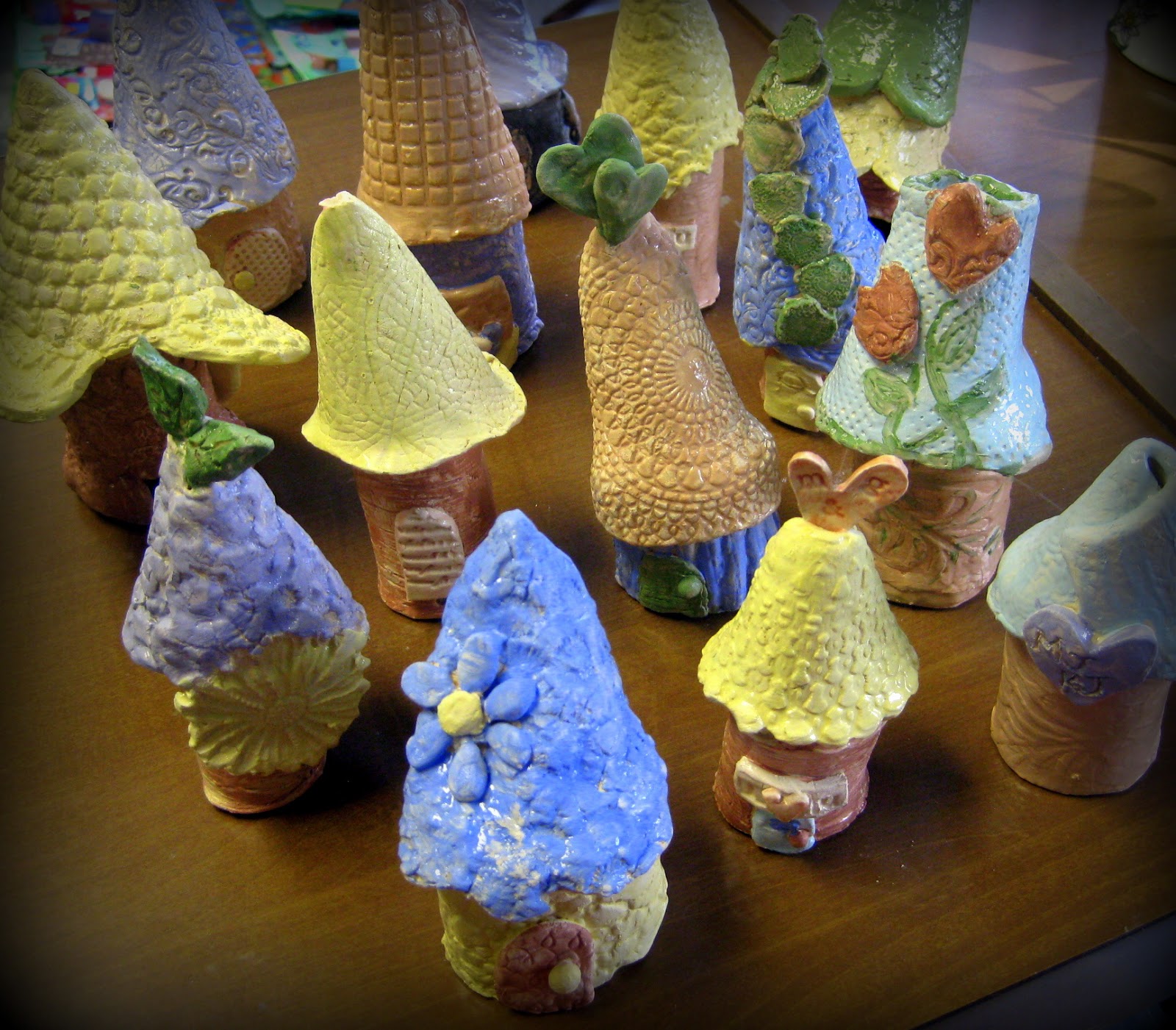 Cassie Stephens DIY Ceramic Gnome Homes