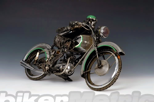 racer motorcycle sculpture | james corbett