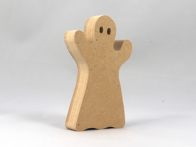Handmade Toy Wood Halloween Ghost Cutouts