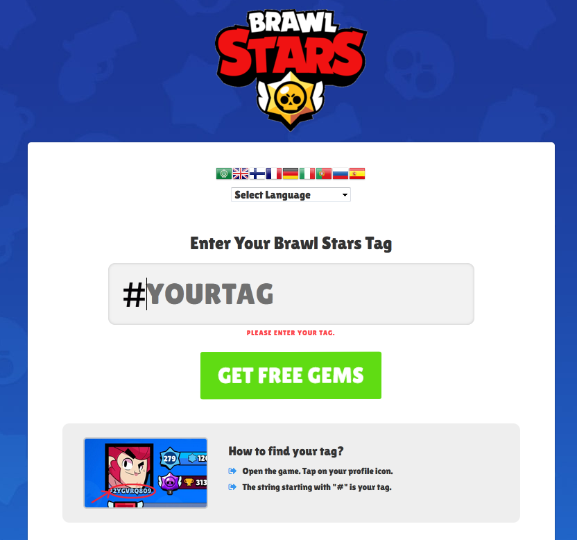 Get Free gems Brawl stars from gemsdo Teknologi