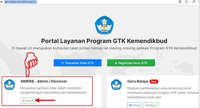 Masuk pada Menu SIM PKB sebagai Personal