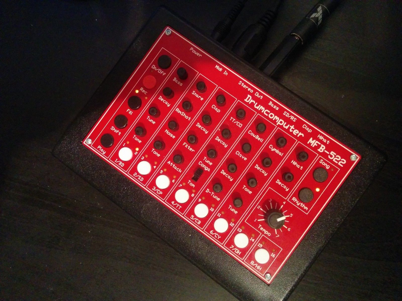 MATRIXSYNTH MFB522 Analog 808 Drum Machine Synthesizer